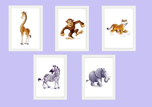 animal prints kids room