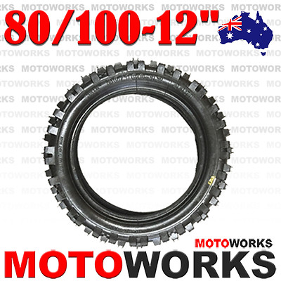 Neumático Trasero Knobby 80/100-12 Para Moto De Dirt Bike/PIT TRAIL De 70-125cc - ¡Ideal Para Off-road!