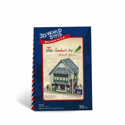 CubicFun 3D Puzzle The Sandwich Shop British Flavor