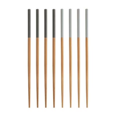 Typhoon World Foods Serie 4 Paare Essstäbchen - Naturbambus - Umweltfreundlich