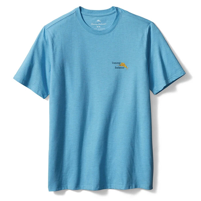 Tommy Bahama Big Tall Gins Up T Shirt Turquoise Haze Heather
