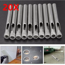 20X Diamond Drill Bits Glass Ceramic Tile Porcelain Hole Saw Maker Cutting Tool