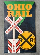 1999 Ohio Rail Development Commission Map City Insets and Railroads in State