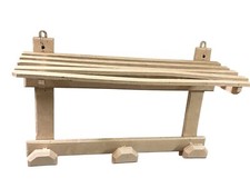 ANCIEN PORTE MANTREAU BOIS 3 PATÈRES BISTROT BAR CAFE