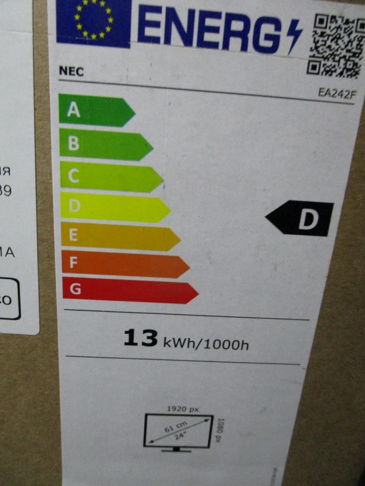 NEC MultiSync EA242F-WH IPS LED Monitor 23.8"/60.5cm FullHD 60005246- - Bild 4 von 4