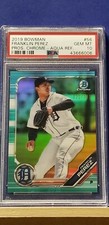 Franklin Perez - 2019 Bowman Chrome Prospect Aqua Refractor   PSA 10  