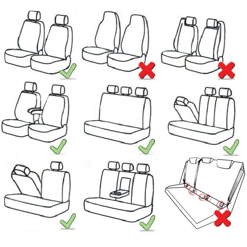 For Toyota for 4Runner for Corolla 2PCS Front Seat Covers Cushions Pad Protector - Imagem 3 de 4