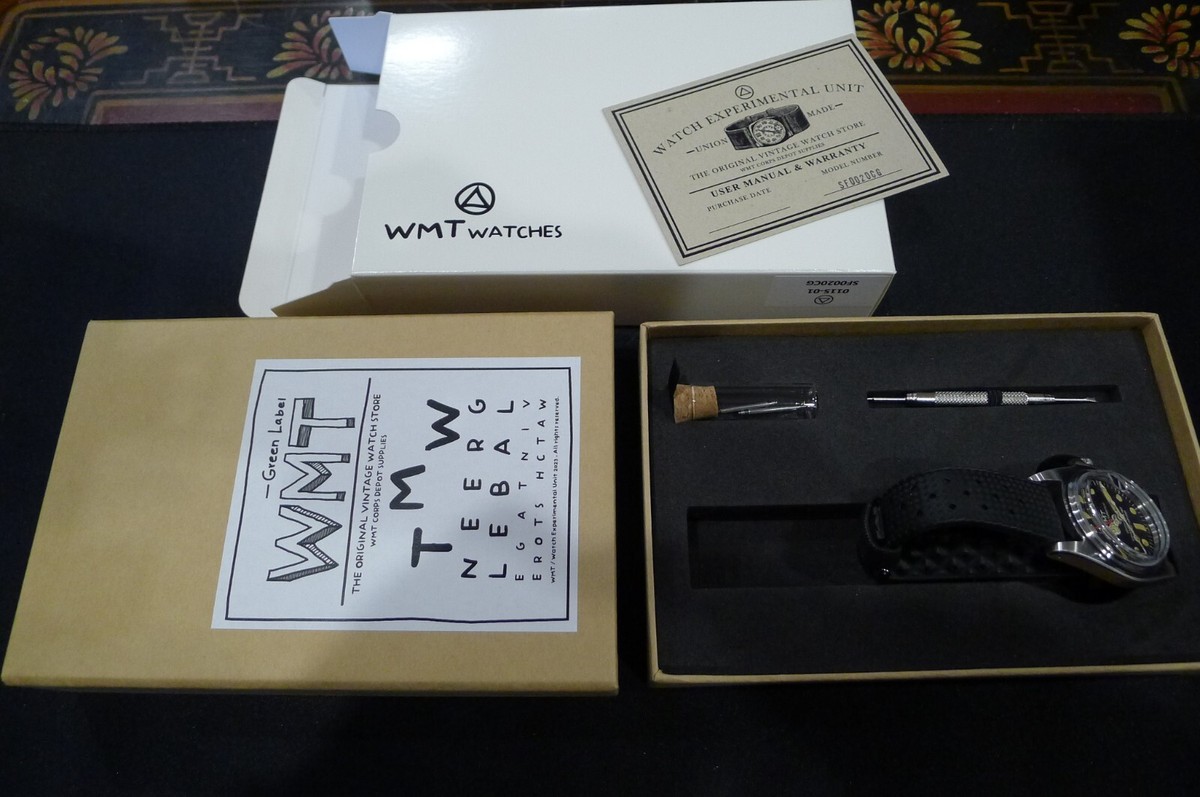 WMT GREEN LABEL SF0020CG MARLON BRANDO 100M 37MM SEIKO NH34 GMT