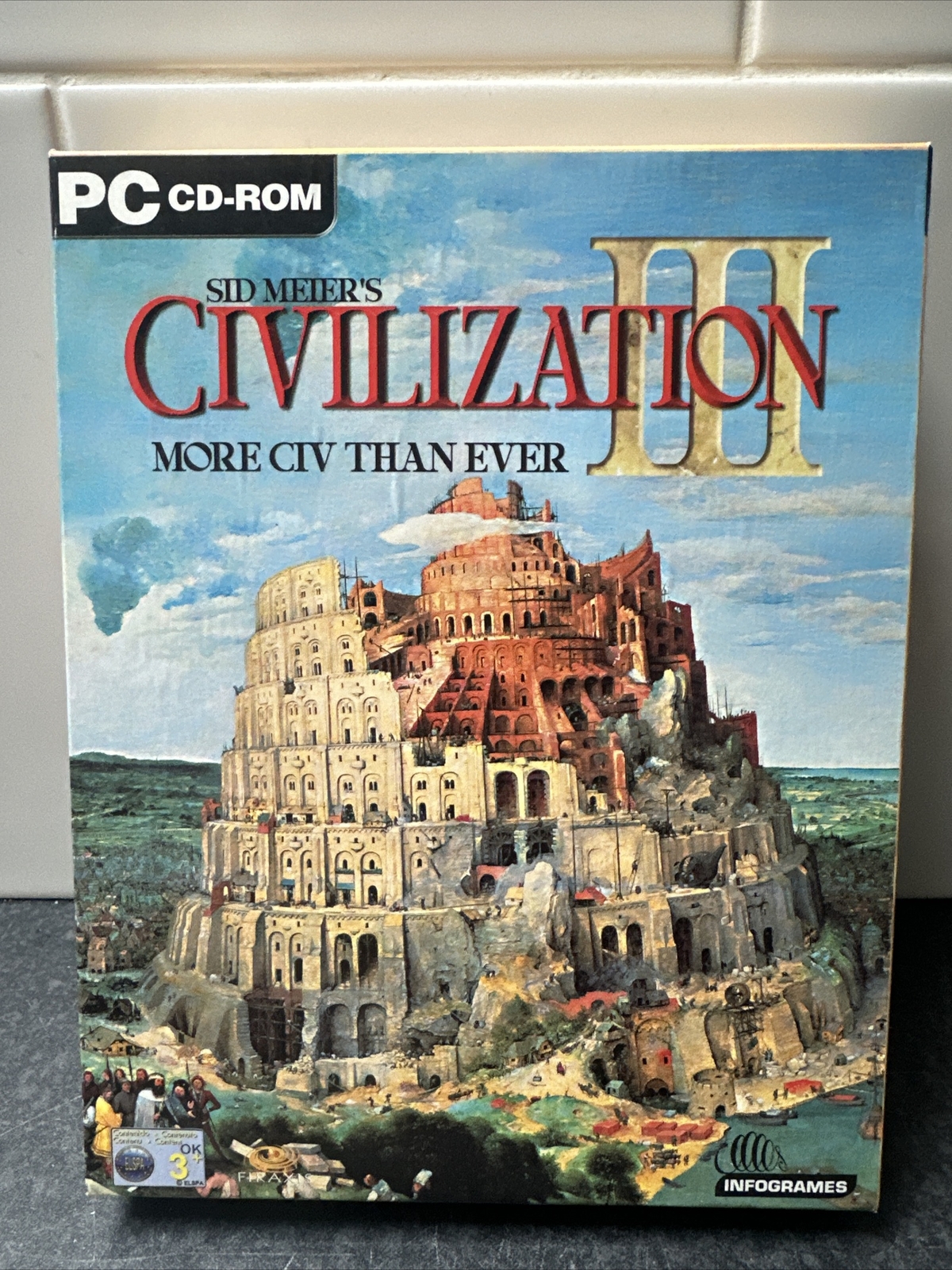 Sid Meier's CIVILIZATION III /BIG BOX PC GAME PC CD ROM /COMPLETE +MANUAL