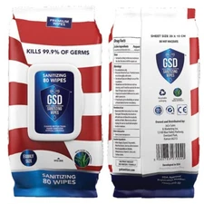 BLEACH FREE CLEANING AND HAND SANITIZING WIPES WITH ALOE VERA