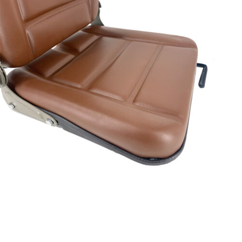 Universal Forklift Seat For Dumper Tractor Mower Digger w/Backrest + Slide Track - Picture 9 of 11