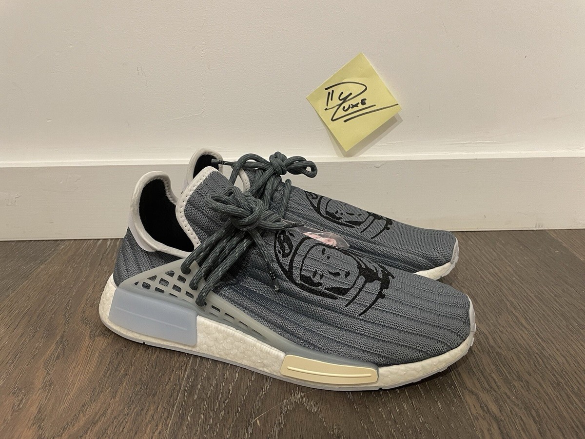 Size 10M-Adidas NMD Human Race x BBC Ice Cream x Pharrell Gray 