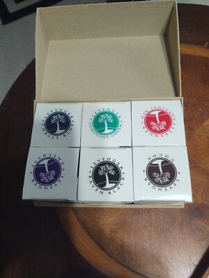 Levenger Fine Writing Box Set Blue,Black,Cocoa,Green,Amethyst,Red Ink 50ML New