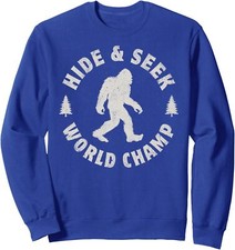 Bigfoot Hide And Seek World Champion Sasquatch Unisex Crewneck Sweatshirt
