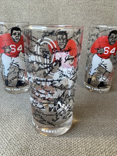 Set mit 3 1954 J.D. Roberts Trinkbecherbrille OKLAHOMA SOONERS ~ L@@K ~ - Bild 7 von 12