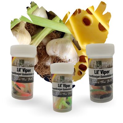 Lil' Viper Aroma Forellenwurm Gummiköder Phthalatfrei 4,5cm 12STK Zite Fishing