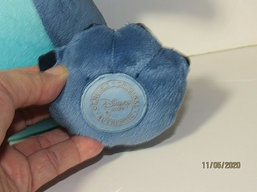 Disney Store Stitch Plush 12" Tall Lilo & Stitch Toy Genuine Original Patch - Picture 2 of 5