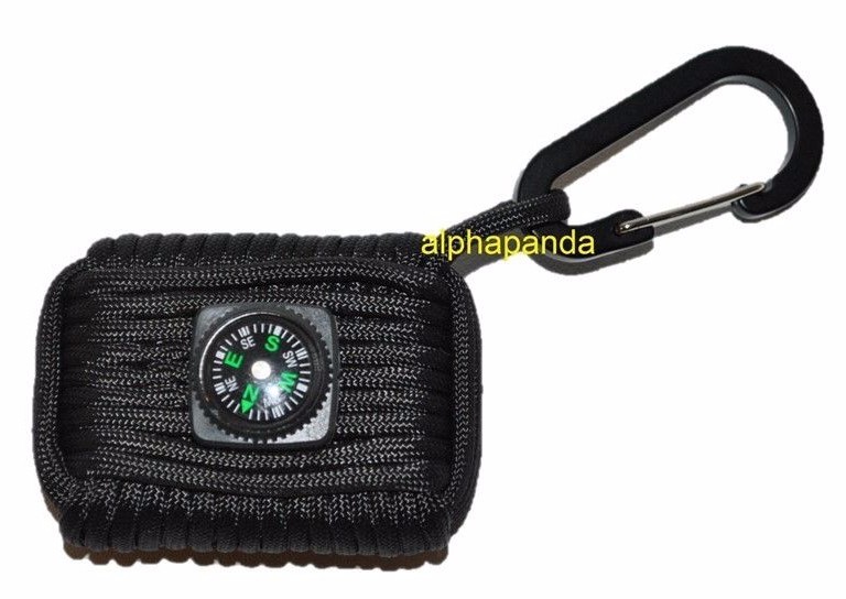 Paracord Survival Gear Compass Fire Prepper Camping Fishing Hiking Bug ...