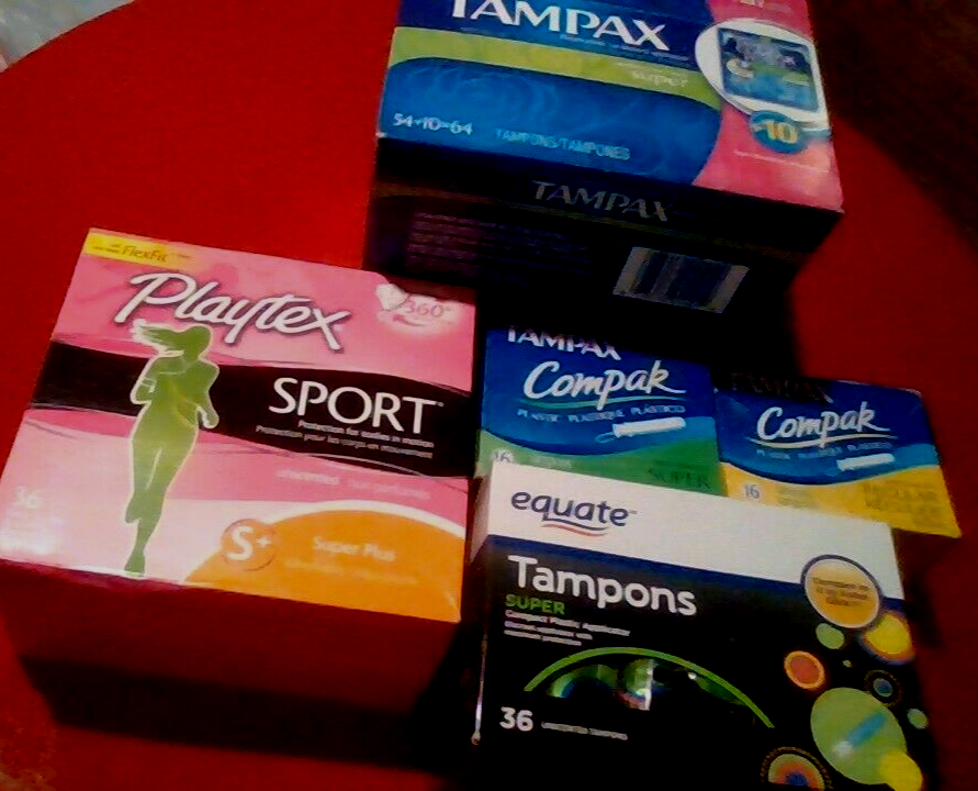 NIB TamponsPlaytex Super Pearl&Equate (Super