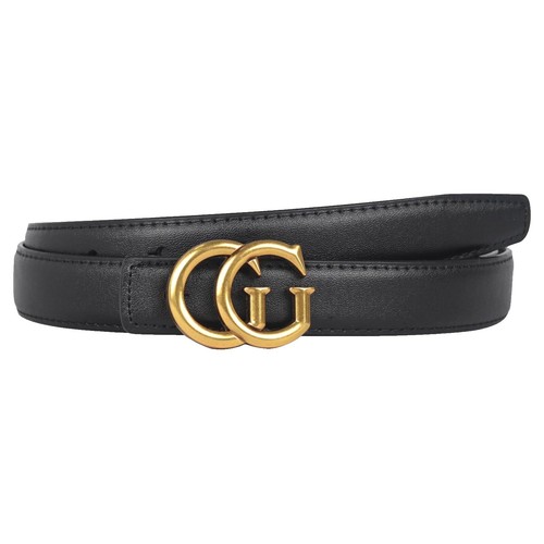 GUCCI 黒 ベルト 70-28-036-1406-0956 Gucci Leather Belt for Women, Black, Size 70 & 28, Model 036 1406