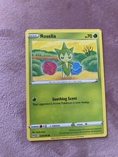 Pokemon Card 014/196 ROSELIA - LOST ORIGIN - COMMON - NM