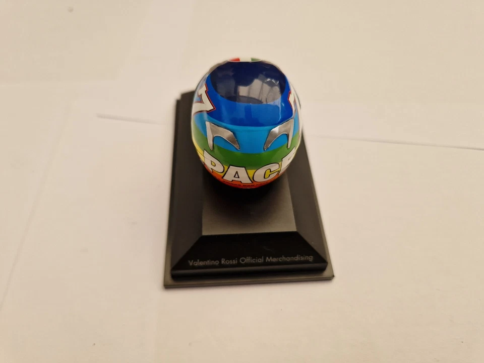 MINICHAMPS 1/8 VALENTINO ROSSI MOTO GP WINTER TEST 2003 HONDA AGV BIKE HELMET - Image 2 of 3