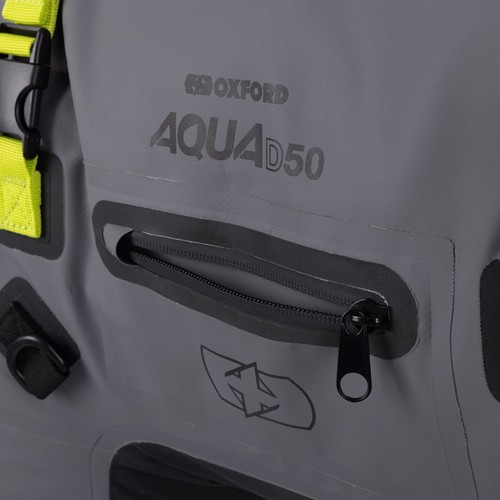 Oxford Aqua D50 Wasserdicht Motorrad Seesack Roll Tail Bag Tail Pack 50L - Bild 16 von 26