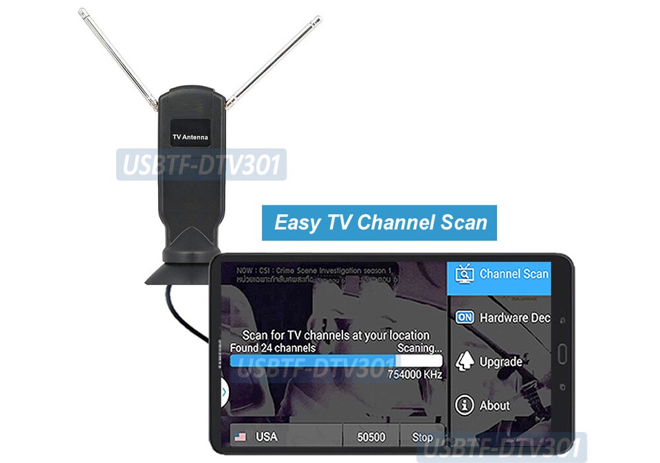 Android Smartphone Tablet TV Tuner Receiver - Android ATSC HD TV Tuner ...