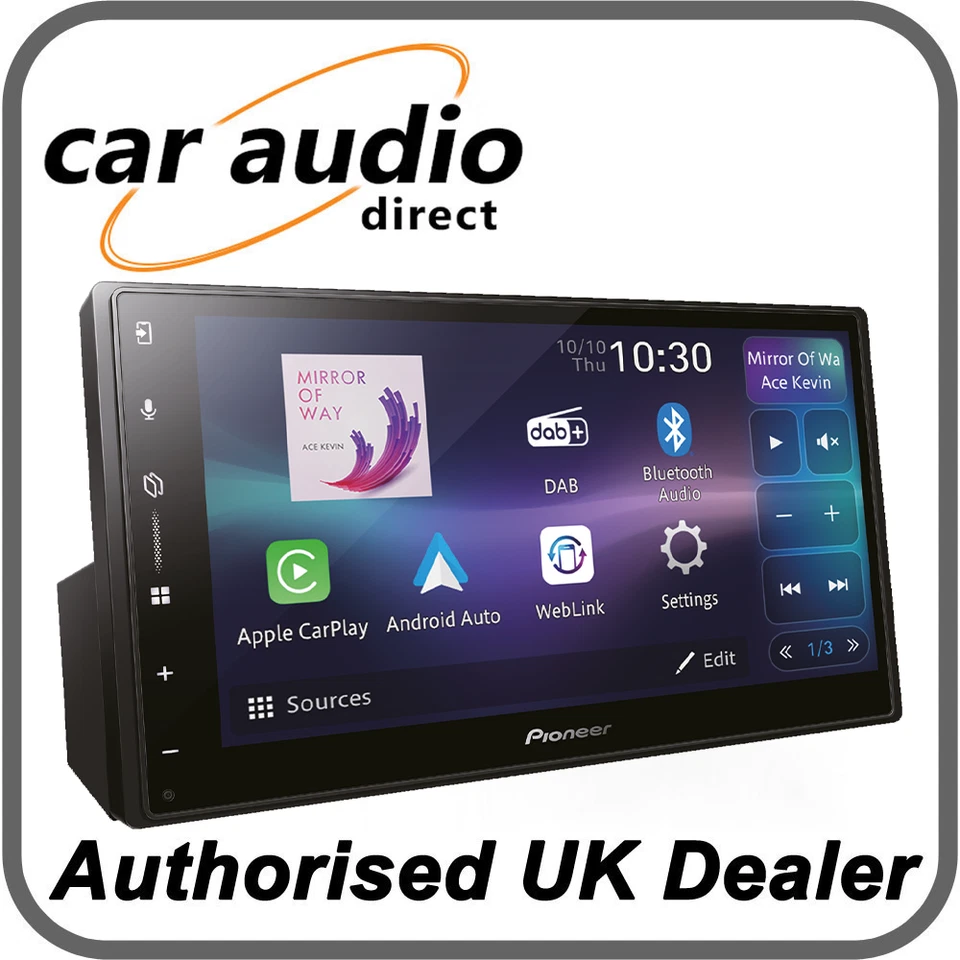 Pioneer SPH-DA77DAB 6.8" Double DIN Stereo Wireless Apple CarPlay Android Auto