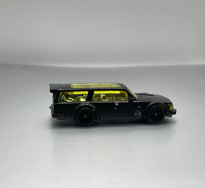 Hot Wheels Volvo 240 Drift Wagon in Black with Rubber Black Wheels