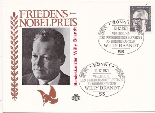 GS -14 Friedens-Nobelpreis an Willy Brandt