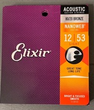 Elixir 11052 Nanoweb Coated 80/20 Bronze Acou...
