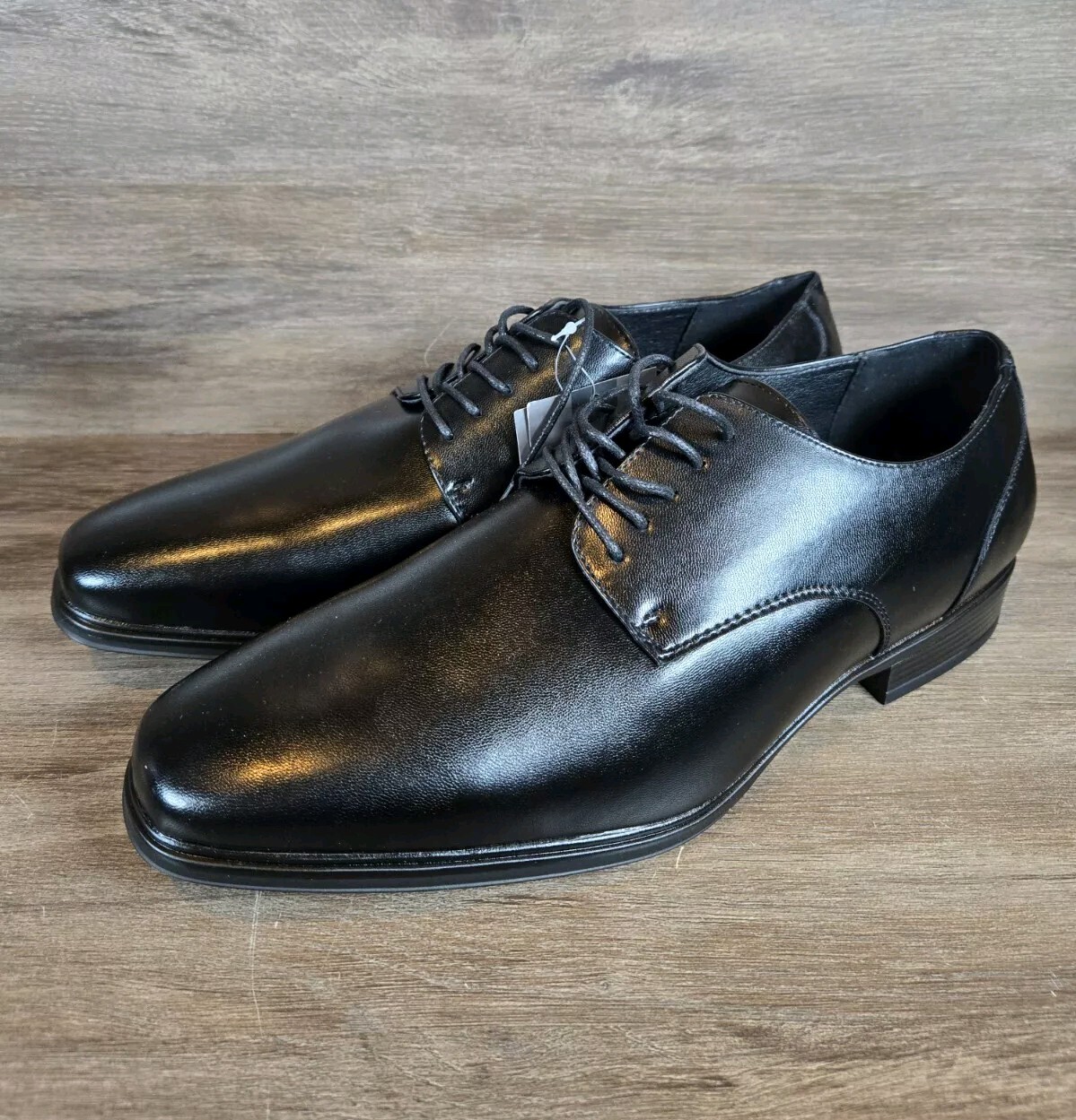 SAOLA Scarpe eleganti Van Heu Chester Oxford Derby ecopelle stringate taglia 12W larghe NUOVE