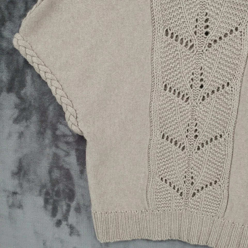 Suéter feminino Marks & Spencer toque de cashmere malha pesada gola alta dobra grande - Imagem 3 de 4