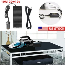 AC 110V To 12V 10A Dc Converter Car Cigarette Lighter Socket Power Adapter Plug