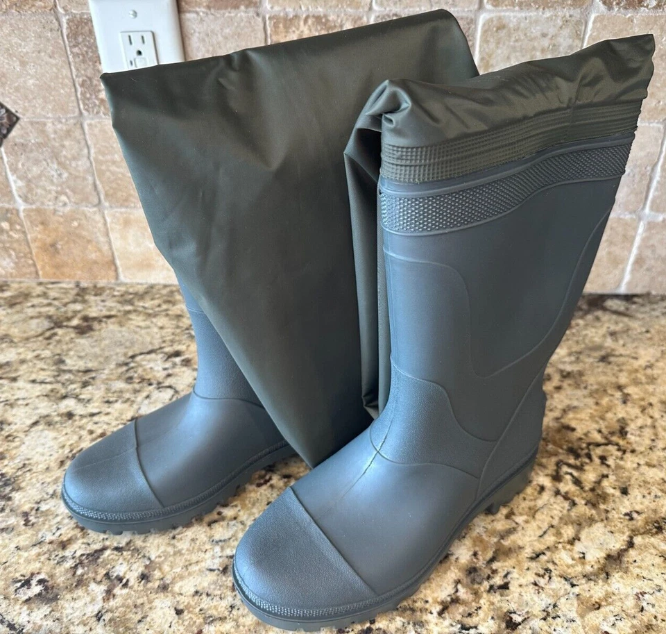 Rustic Ridge Green Hunting Wader Lug Boot Sz 7 - Image 2 of 4
