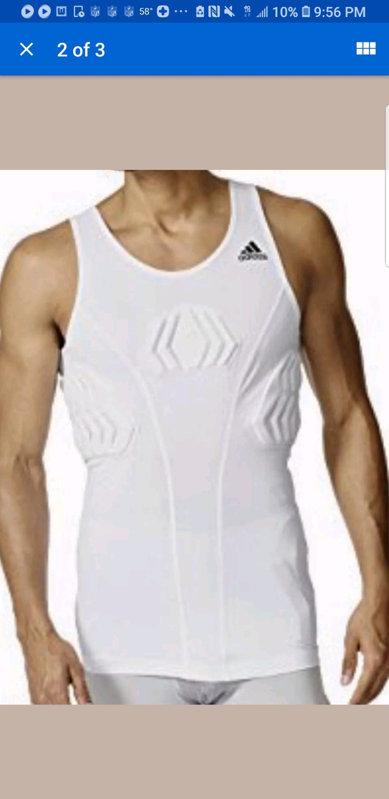 adidas padded tank top