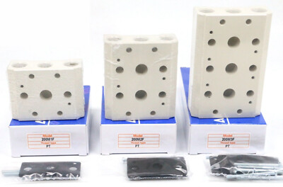 1pcs AIRTAC 4V210 Solenoid Valve Confluence Plate Base 200M-1F/2F/3F/4F/5F/6F/15
