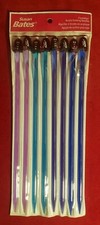 Susan Bates Crystalites Acrylic Knitting Needles Set -Sizes 5.0 5.5 6.0 6.5 NEW