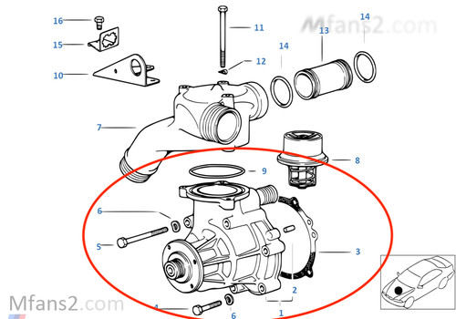 Genuine BMW E36 M3 3.0 S50B30 Thermostat 11511405720