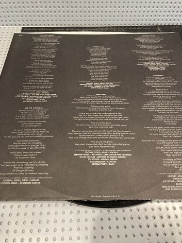 Crosby, Stills & Nash ~ CSN Vinyl Record LP ~SD19104 ~ 1977 Atlantic - Picture 11 of 11