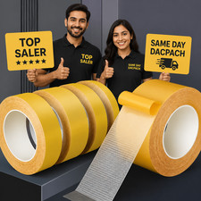 Heavy-Duty Double-Sided Tape Super Sticky & Waterproof Clear Mounting Tape UK