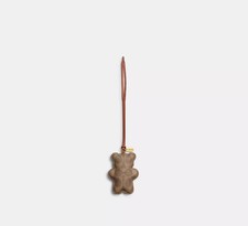 COACH CCX44 SIGNATURE BEAR PUFFY BAG CHARM NEW NWT