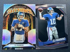 Panini 2025 Prizm Black ~ Eli Manning Silver Talisman  Prizm & Black Base~Giants