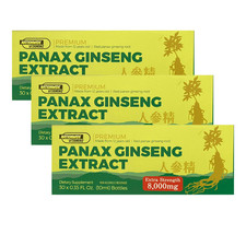 Red PANAX Ginseng Extract Premium of 12 years old Roots 8000 Mg 3 Box 90 Bottles