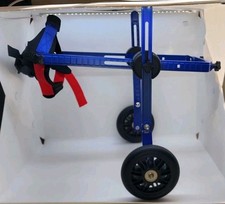Walkin' Wheels Walkin' Pets Medium Blue Dog Adjustable Rear Wheelchair