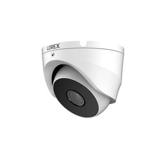 Lorex Wired Turret Security Camera 1080p HD CVI Outdoor IP67 Rated White 