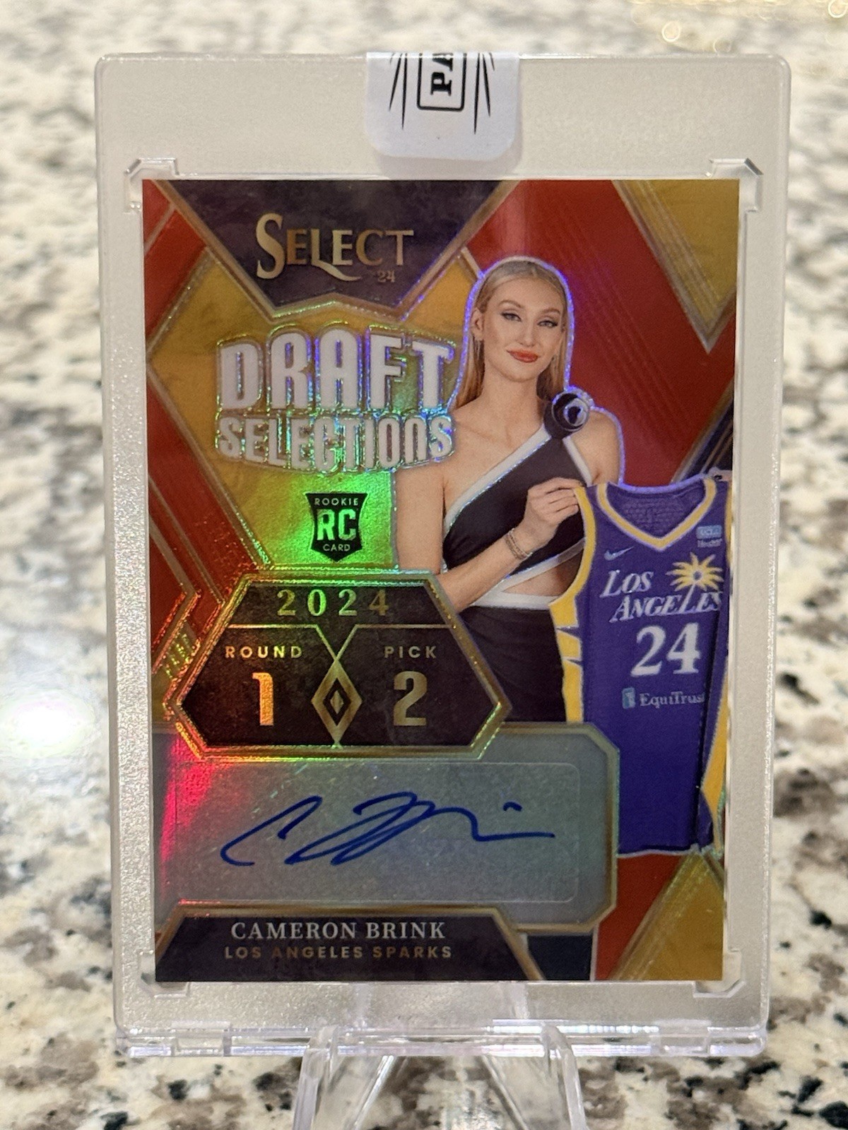 2024 Panini Select WNBA /99 Cameron Brink Rookie Draft Selections Red Auto RC SP