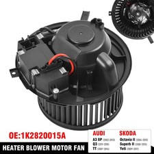 HEATER BLOWER MOTOR FAN w/ Resistor for Audi A3 8P Skoda Octavia Yeti 1K2820015A