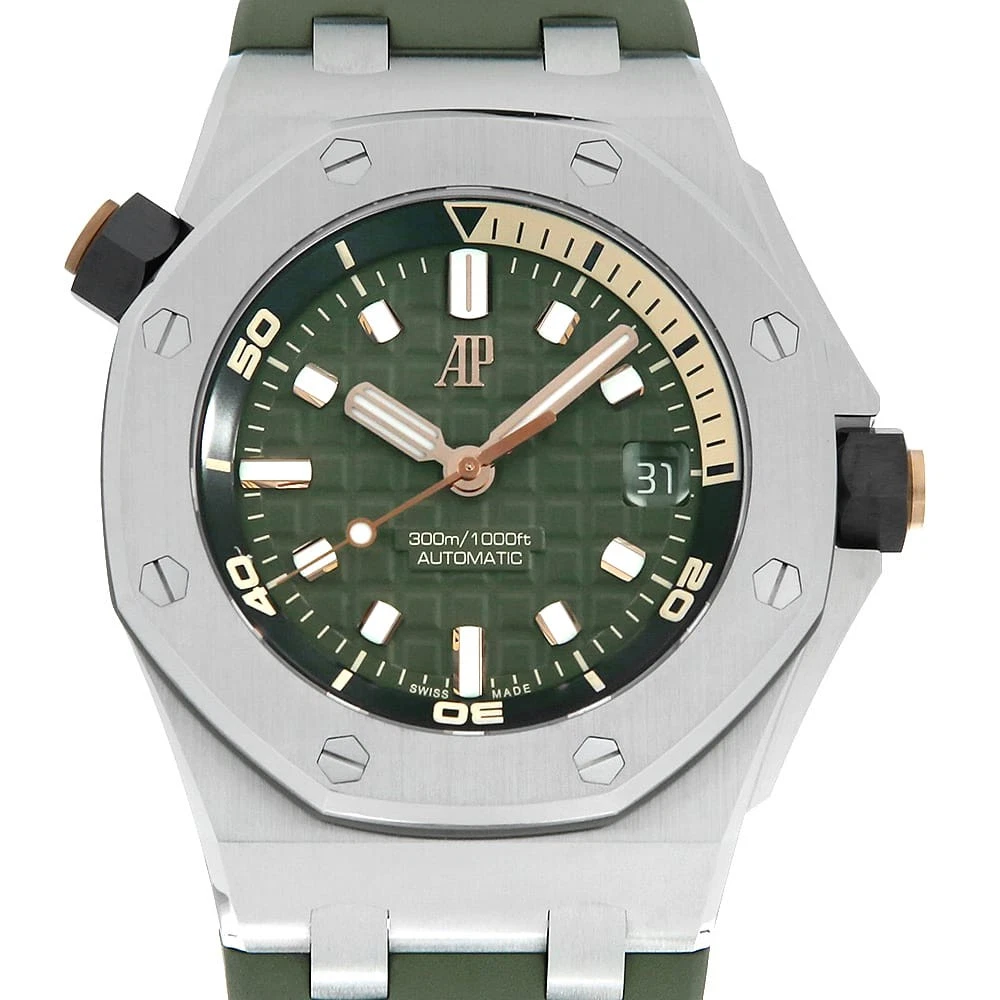 Audemars Piguet — AUDEMARS PIGUET Royal Oak Offshore Diver 15720ST.OO.A052CA.01 second hand mens